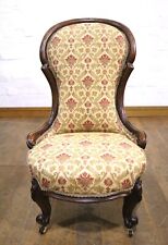 Used, Antique Victorian carved nursing chair - bedroom chair for sale  Shipping to South Africa