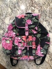 Mochila de lona Aeropostale bolsa de viagem escolar caminhada preta com rosa rosa  comprar usado  Enviando para Brazil
