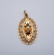 Pendentif marquise jaune d'occasion  Paris I