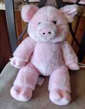 Pelúcia Build A Bear Pink Pig Piglet 18" cauda encaracolada fazenda  comprar usado  Enviando para Brazil