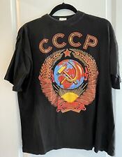 Camiseta CCCP Rússia preta GG lembrança União Soviética URSS manga curta, usado comprar usado  Enviando para Brazil