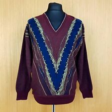 Vintage jumper burgundy for sale  CONSETT