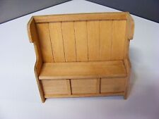 Pine Settle. 1/12th Scale Dolls House Furniture. Accessories. VGC, used for sale  BUDE