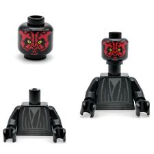 Lego Star Wars DARTH MAUL Minifigura Cabeza y Torso Sith Vestido sw0003 segunda mano  Embacar hacia Argentina