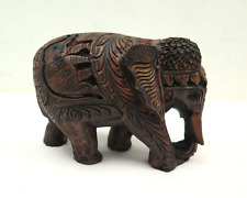 Elephant carved wooden for sale  HASSOCKS