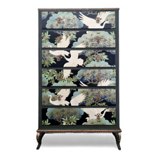 Luxury Vintage Chest of Drawers with Oriental Decoupage, used for sale  Shipping to South Africa