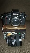 Cámara fotográfica Nikon F3 HP 35mm SLR temprana 55VE ~ 1724536 cuerpo y Nikkor 60mm f/2.8d segunda mano  Embacar hacia Argentina