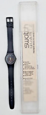 Antigo 1985 Relógio Swatch Feminino Nicholette LB105 Preto Caixa Original Papéis PB192 comprar usado  Enviando para Brazil