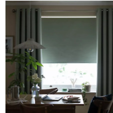 2 for £10 - Habitat Plain Blackout Roller Blinds - Sage Green - 2ft - 60 x 160cm for sale  Shipping to South Africa