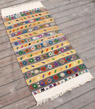 Tapete turco Kilim 22""x47"" tecido à mão Konya Cicim Kilim 58x120cm tapete oriental comprar usado  Enviando para Brazil