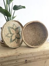 Vintage woven round for sale  Shipping to Ireland
