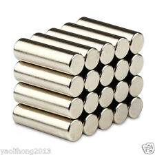 20pcs 6 mm x 20 mm Round Cylinder Magnets Rare Earth Neodymium N50 Magnets for sale  Shipping to South Africa