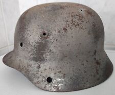 original WW2 coque casque M40 allemand taille 64 german helmet stahlhelm NORMAND d'occasion  Saint-Saëns