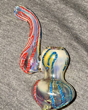 5 inch Handmade Rainbow Swirl Vortex Bubbler Tobacco Smoking Bowl Glass Pipes, used for sale  Shipping to South Africa