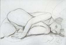 Oryginalna naga figurka erotyczna rysunek obraz (30x21)cm1431 DE akt erotyczny, używany na sprzedaż  PL
