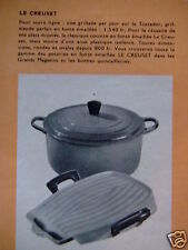 1956 advertisement creuset d'occasion  Expédié en Belgium