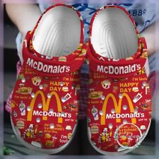 Chinelos personalizados McDonald's Lover Crocs, personalizados McDonald's Fast Food Crocs, usado comprar usado  Enviando para Brazil