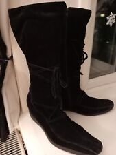 swede boots black for sale  SCARBOROUGH