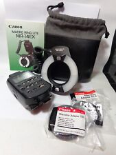 Canon MR 14EX Ring Light/Macro Flash for  Canon w/52mm/58mm/72mm Adapter Rings. for sale  Shipping to South Africa