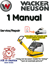 Wacker Neuson DPU5045 Reversível Vibratório Placas Serviço Reparo Manual PDF Usb comprar usado  Enviando para Brazil