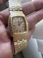 Relógio suíço de ouro maciço 14k Baume & Mercier Geneve masculino vintage por volta de 1973 comprar usado  Enviando para Brazil