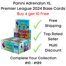 Cartões base Panini Adrenalyn XL Premier League 2024 #10 - #189 Compre 4 e ganhe 10 grátis, usado comprar usado  Enviando para Brazil