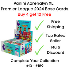 Tarjetas base de Panini Adrenalyn XL Premier League 2024 #10 - #189 compra 4 obtén 10 gratis segunda mano  Embacar hacia Argentina