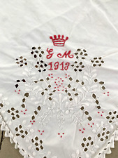 Antike tischdecke 1913 gebraucht kaufen  Broitzem,-Rüningen