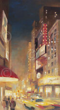City Lights por Paulo Romero Art Print NYC New York Manhattan Poster 19.5x34.5 segunda mano  Embacar hacia Argentina