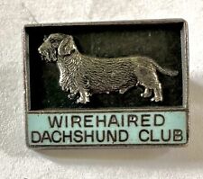 Vintage Wire Haired Dachshund Club Enamel dog badge for sale  Shipping to South Africa