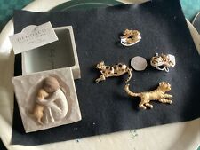 Vintage tiger brooch for sale  RYE