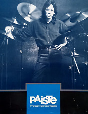 JEFF PORCARO / PAISTE VINTAGE PROMO POSTER - ORIGINAL - 18x24 - TOTO - LAST ONE! for sale  Shipping to South Africa