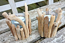 Driftwood tealight candle for sale  LEEDS