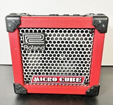 Usado, Amplificador de micrófono de guitarra Roland Micro Cube N225 rojo, sin cubierta de batería ni aire acondicionado segunda mano  Embacar hacia Argentina
