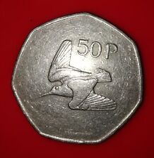 50p Irish Punt, Large Woodcock Coin, used for sale  Shipping to South Africa