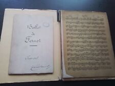Partition manuscrite piano d'occasion  Milly-sur-Thérain
