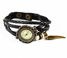 Flügel Quarz Mode Webart Wrap-around-Leder-Armband-Frauen-Armbanduhr na sprzedaż  PL