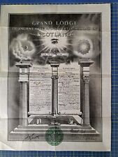 Masonic certificates ephemera for sale  SOUTH CROYDON