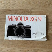 Minolta camera instruction for sale  BARNET