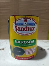 Used, Sandtex Microseal Smooth Masonry SLATE GREY 5L for sale  Shipping to South Africa