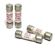 Used, 4x Ferraz Shawmut Meter Fuse 10x38mm, ATM5, 5A Midget Fuse, 100kA for sale  Shipping to South Africa