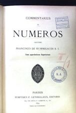 Commentarius numeros cursus gebraucht kaufen  Bubenhm.,-Wallershm.