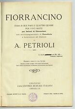 Petrioli spartito musica usato  Firenze