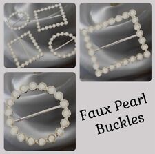 Used, Faux Pearl Buckle, Scarf Buckle,Scarf Ring,Belt Buckle for sale  Shipping to South Africa
