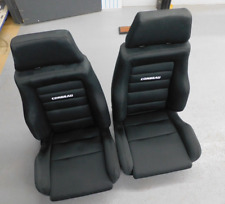 Corbeau GTS II Reclining Back Black Cloth Racing Seats Driver/Passenger Mustang for sale  Shipping to South Africa