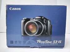 Canon PowerShot S3 IS 6.0MP com caixa, papelada, SW, cabos e SD.  Limpo~funciona.  comprar usado  Enviando para Brazil
