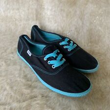 Used, Tommy Takkies Size 6 Black & Teal Shoes Supertommy Casual Sneakers Flats  for sale  Shipping to South Africa