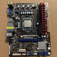 Used, ASRock H61M-VS3 Motherboard Socket 1155 Intel H61 DDR3 2Gx2 & Intel Core i3-2125 for sale  Shipping to South Africa