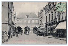 Cartão postal Lille Nord France Roubaix Gate carrinho seção comercial 1906 comprar usado  Enviando para Brazil