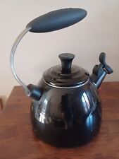 LE CREUSET  Black Halo Whistling Kettle 1.4 LITRES  for sale  Shipping to South Africa